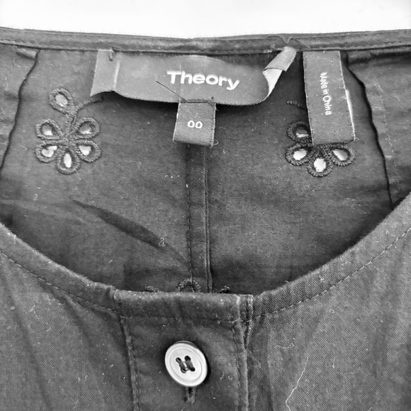 Theory Kalsingas Eyelet Dress 100% Cotton - Picture 5 of 9